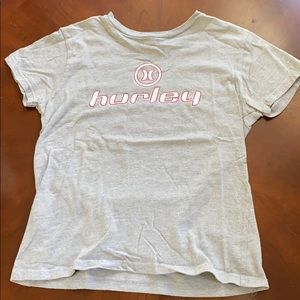 HURLEY Gray T Tee Shirt Ladies Small